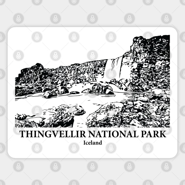 Thingvellir National Park - Iceland Magnet by Lakeric